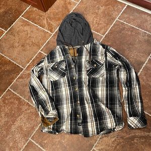 Plaid Hoodie Shirt